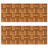 Decking Tiles 11.8"x11.8" Acacia Set of 20
