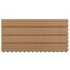 Decking Tiles 6 pcs WPC 23.6"x11.8" 11.6 ft² Brown
