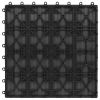 11 pcs Decking Tiles Deep Embossed WPC 11.8"x11.8" 1 sqm Gray