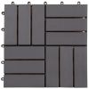 Decking Tiles 20 pcs Gray Wash 11.8"x11.8" Solid Acacia Wood