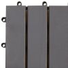 Decking Tiles 20 pcs Gray Wash 11.8"x11.8" Solid Acacia Wood