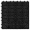 11 pcs Decking Tiles WPC 11.8"x11.8" 1 sqm Black