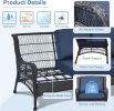 3 Seater Outdoor Sectional Furniture Sets Sofa with Coffee Table