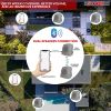 5 Core Outdoor Speakers Bluetooth 2Pcs Wireless Waterproof Patio Garden Speake Rechargeable Solar LED Rock Garden Speaker - GRDNSPK SP GRY