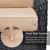 3 Seater Outdoor Sectional Furniture Sets Sofa with Coffee Table